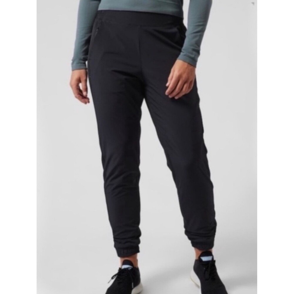 Athleta Brooklyn lined jogger in Black Pants Size 10 Athletic warm lounge wear